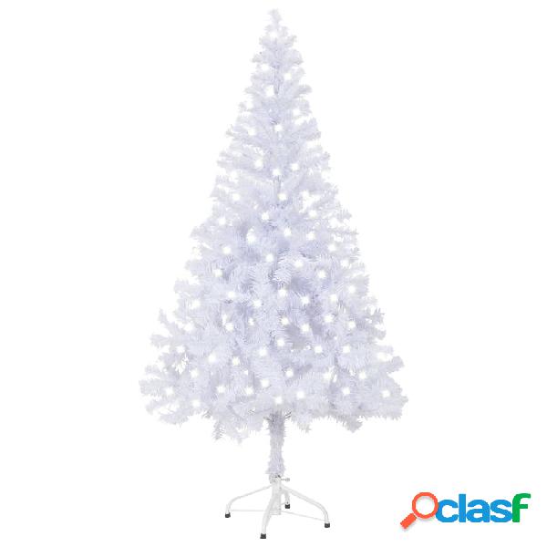 vidaXL Albero di Natale Artificiale con LED e Supporto 120