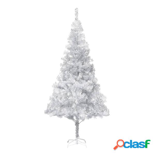 vidaXL Albero di Natale Artificiale con Supporto Argento 180