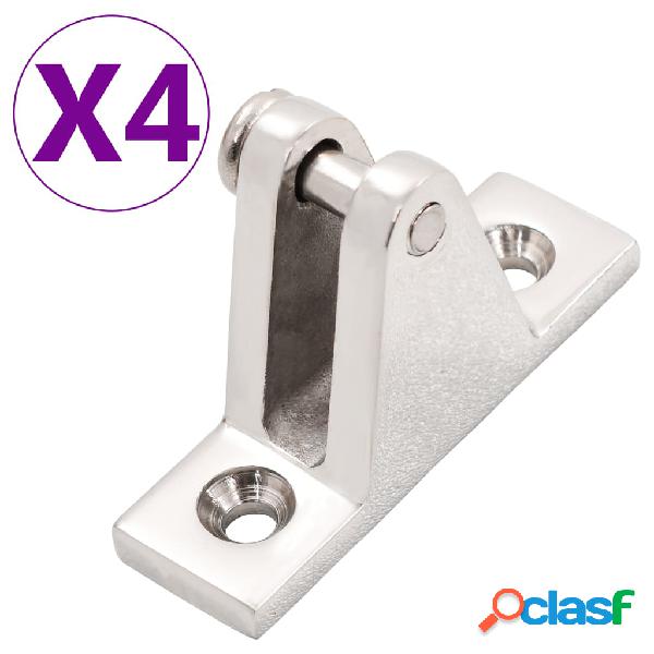 vidaXL Cerniere di Coperta per Bimini Top 4 pz in Acciaio