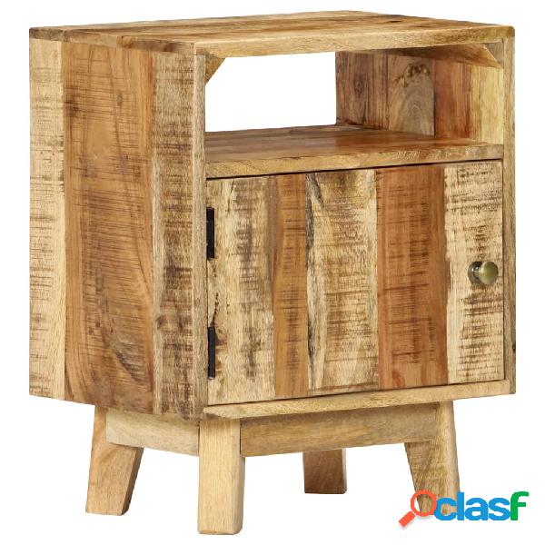 vidaXL Comodino 40x30x50 cm in Legno di Mango Grezzo