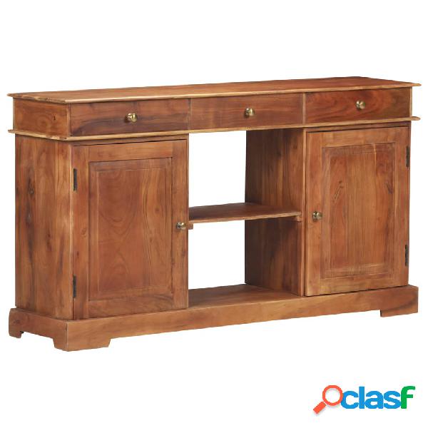 vidaXL Credenza 135x35x75 cm in Legno Massello di Acacia