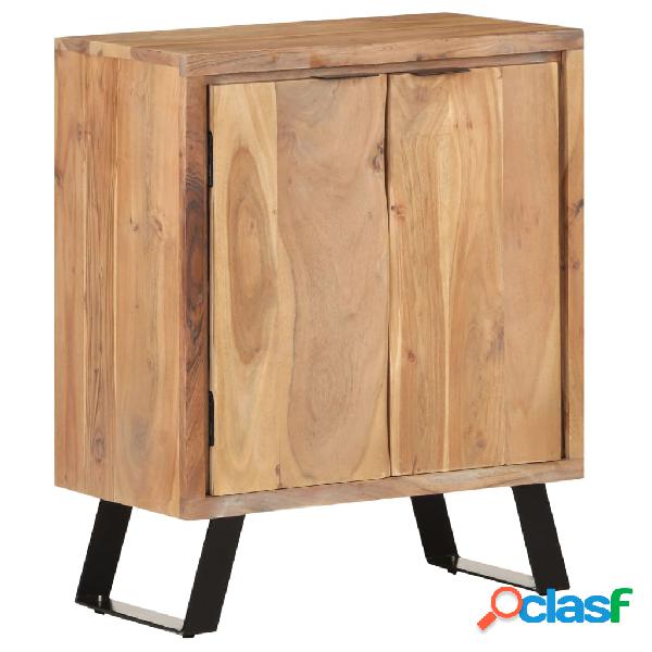 vidaXL Credenza 60x36x76 cm in Massello di Acacia con Bordi