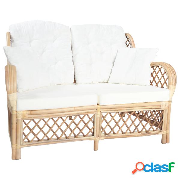 vidaXL Divano a 2 Posti in Rattan