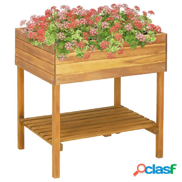 vidaXL Fioriera Alta 78,5x58,5x78,5cm in Legno Massello di