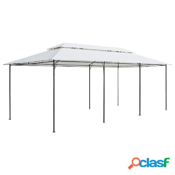 vidaXL Gazebo 600x298x270 cm Bianco