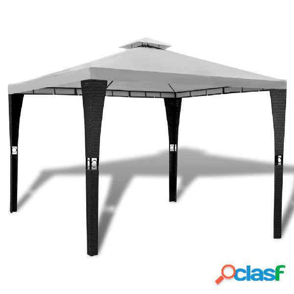 vidaXL Gazebo con Tetto 3 x 3 m Crema Bianco