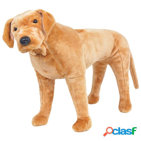 vidaXL Labrador di Peluche Giocattolo Marrone Chiaro XXL