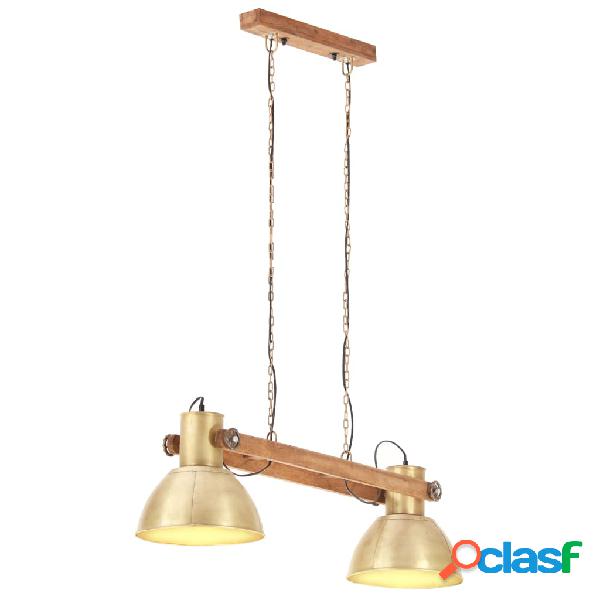 vidaXL Lampada a Sospensione Industriale 25 W Ottone 109 cm