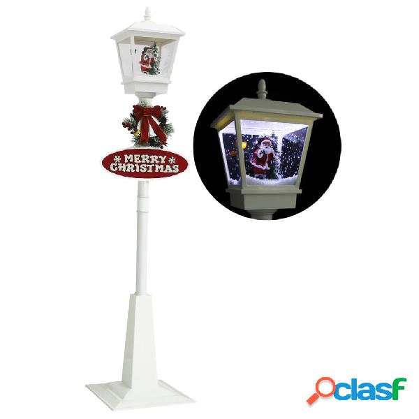 vidaXL Lampione di Natale con Babbo Natale 180 cm LED