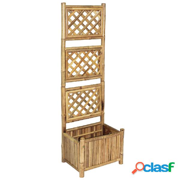 vidaXL Letto Rialzato da Giardino con Graticcio in Bambù 40