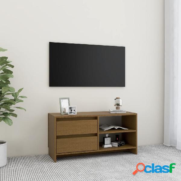 vidaXL Mobile Porta TV Marrone Miele 80x31x39 cm in Legno di