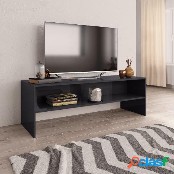 vidaXL Mobile TV Grigio Lucido 120x40x40 cm in Truciolato