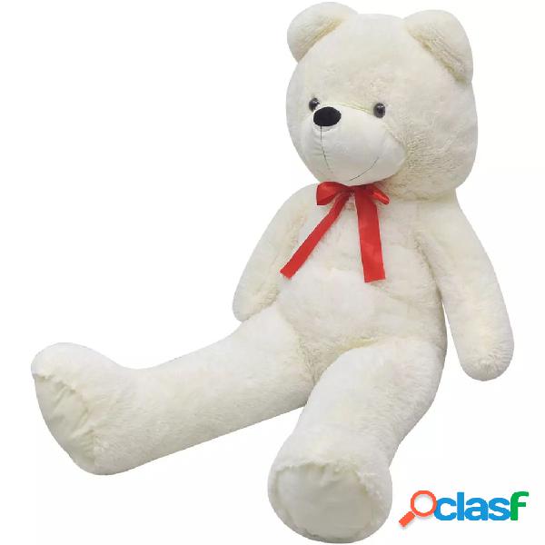 vidaXL Orsacchiotto di Peluche XXL Bianco 85 cm