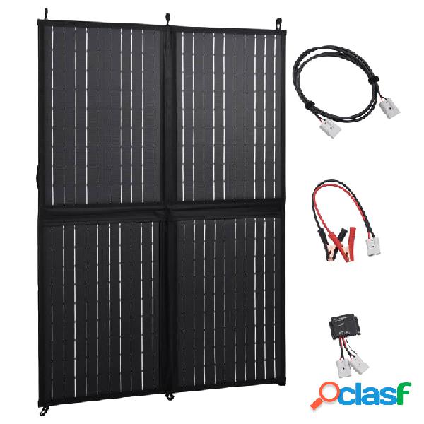 vidaXL Pannello Solare Carica Batteria Pieghevole 100W 12V