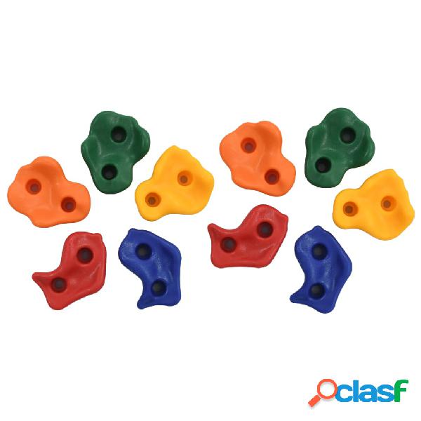 vidaXL Pietre per Arrampicata 10 pz Multicolore PE
