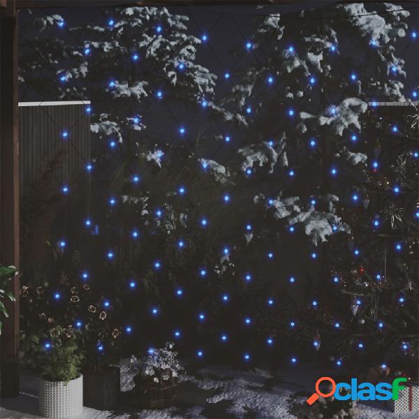 vidaXL Rete Luci di Natale Blu Chiaro 3x2m 204 LED Interni