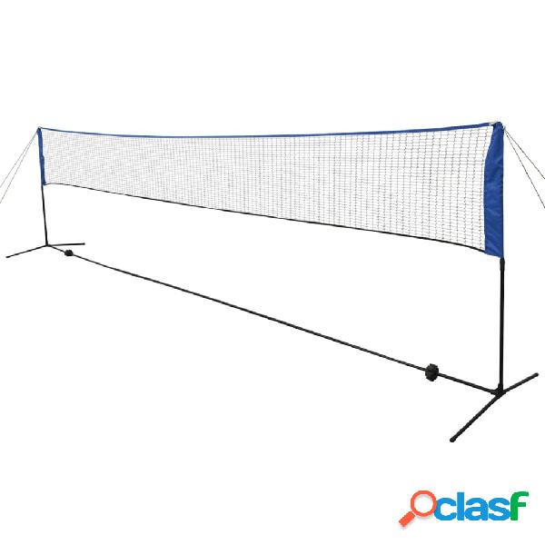 vidaXL Rete da Badminton con Volani 600x155 cm