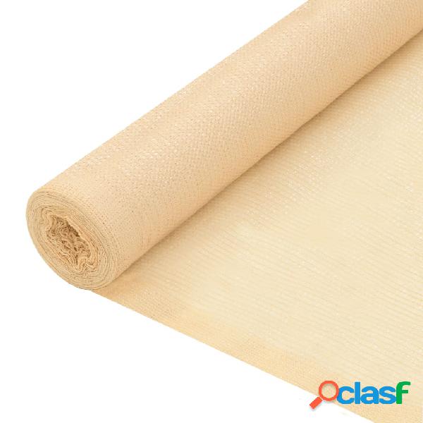 vidaXL Rete per Privacy in HDPE 1x10 m Beige