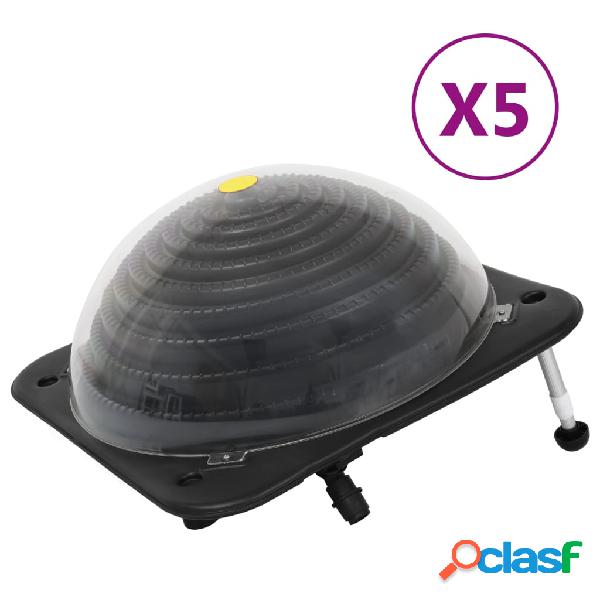 vidaXL Riscaldatori Solari per Piscina 5 pz 75x75x36 cm HDPE