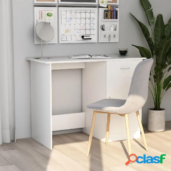 vidaXL Scrivania Bianca 100x50x76 cm in Truciolato