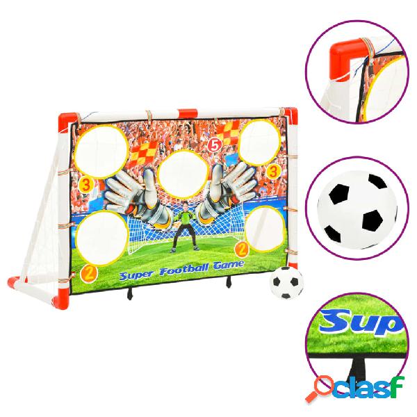 vidaXL Set Porta da Calcio per Bambini con Pannello