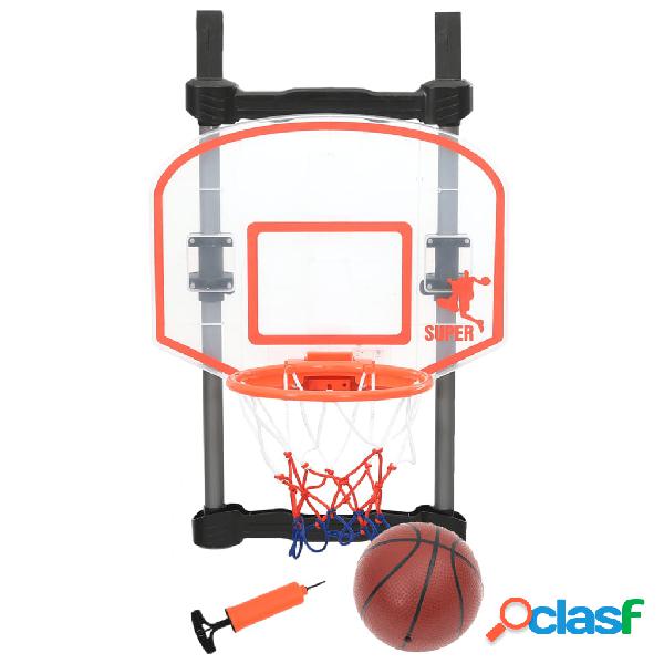 vidaXL Set da Basket per Porta Regolabile per Bambini 120 cm