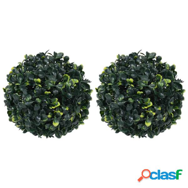 vidaXL Sfere di Bosso Artificiale 2 pz 22 cm
