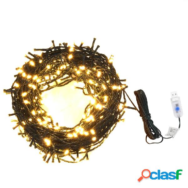 vidaXL Stringa di Luci con 400 LED 40 m 8 Effetti Luce