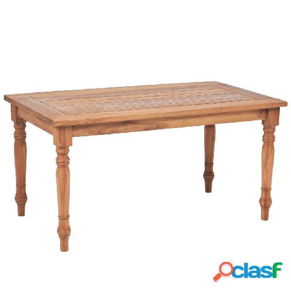 vidaXL Tavolino Batavia in Legno di Teak 90x50x45 cm