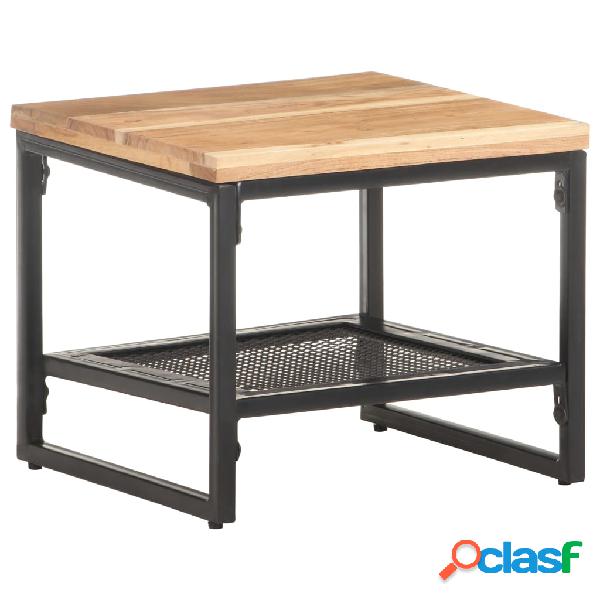 vidaXL Tavolino Laterale 40x40x35 cm in Legno Massello di