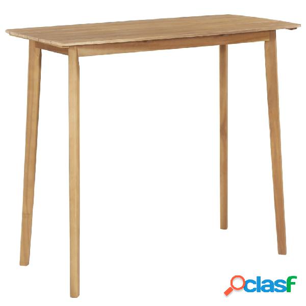 vidaXL Tavolo da Bar 120x60x105 cm in Legno Massello di