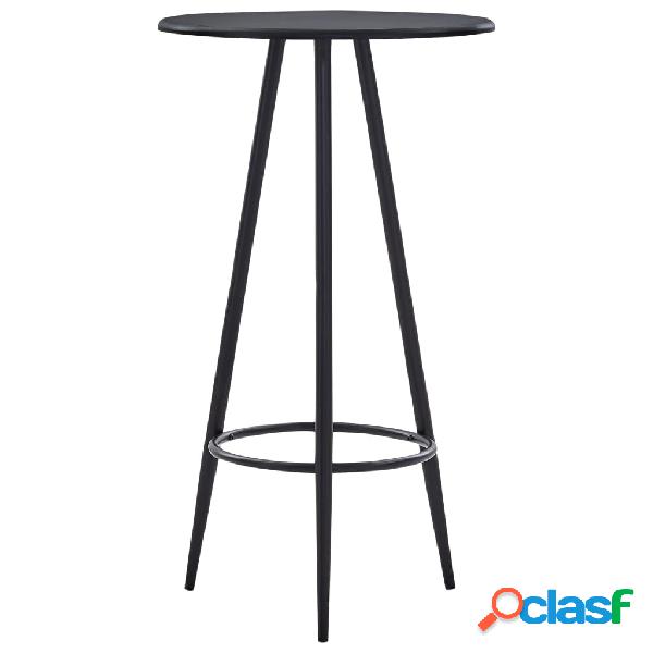 vidaXL Tavolo da Bar Nero 60x107,5 cm in MDF