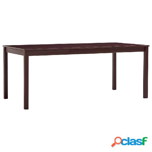 vidaXL Tavolo da Pranzo Marrone Scuro 180x90x73 cm in Legno