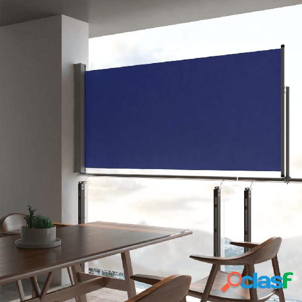 vidaXL Tenda Laterale Retrattile per Patio 120x300 cm Blu