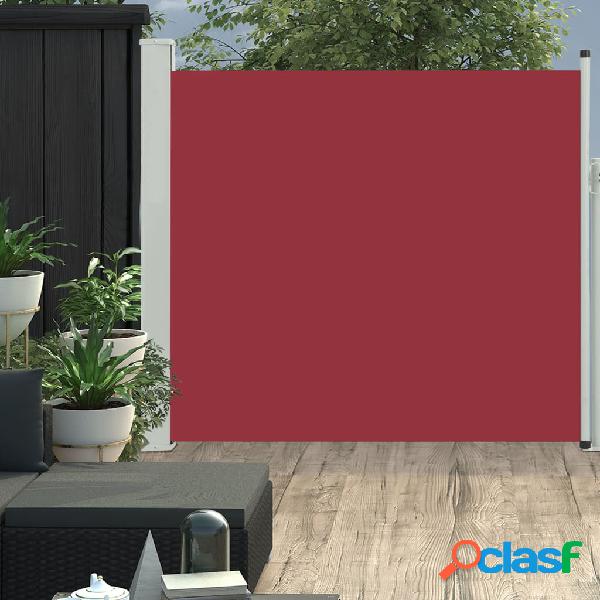 vidaXL Tenda Laterale Retrattile per Patio 170x300 cm Rosso