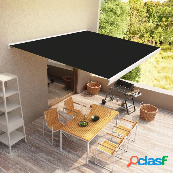 vidaXL Tenda a Cassonetto Motorizzata 500x300 cm Antracite