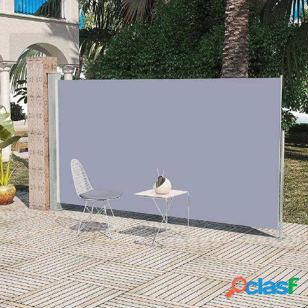 vidaXL Tenda da Sole Laterale Retrattile 160 x 300 cm Grigio