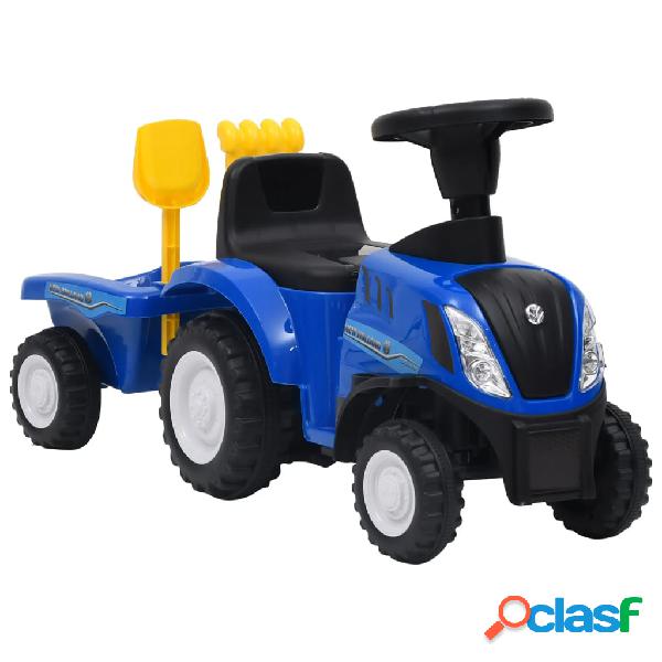 vidaXL Trattore per Bambini New Holland Blu