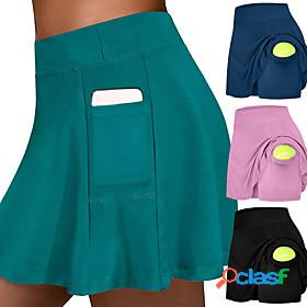 womens tennis skirts run yoga inner shorts elastic sports