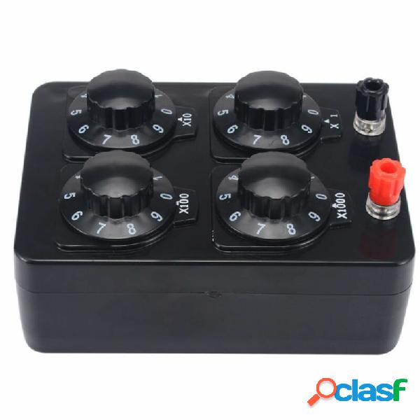 0-9999 Ohm Resistenza semplice Scatola Strumento per
