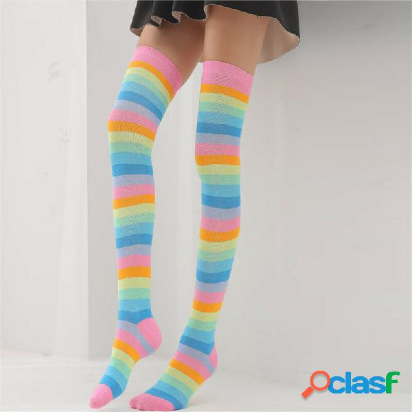 1 X Paia VONDA Womens Striped Knight High Long Rainbow Girls