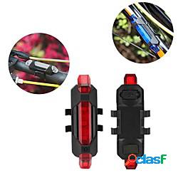 1 pz led bicicletta moto fanale posteriore ricaricabile usb