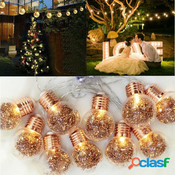 10 LED Lampadine String Lights Fairy lampada Patio Party