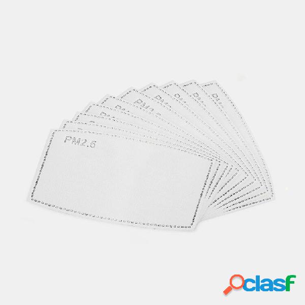 10 PZ/SCATOLA PM2.5 P2 Face Maschera Filtro Filtri