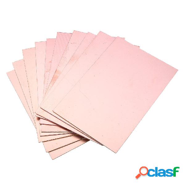 10 pz 10x15 cm Biadesivo Rame Scheda PCB FR4 Scheda in fibra