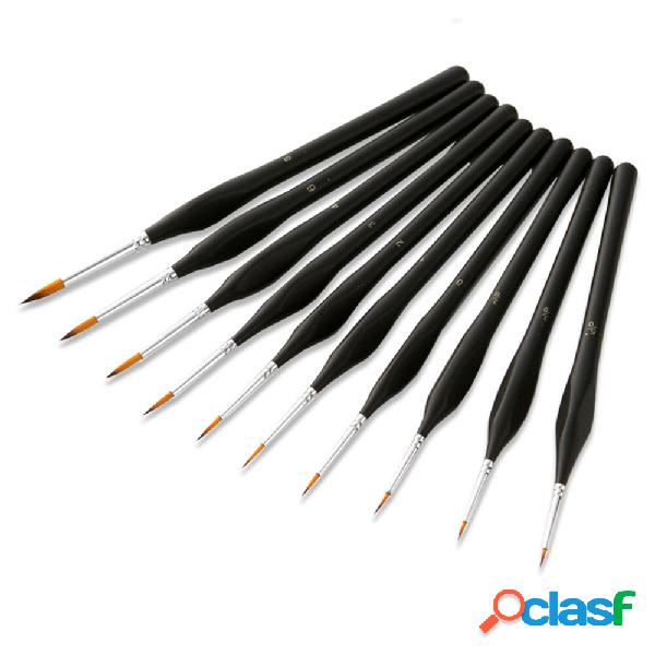 10 pz/set Pittura Pennello Set Triangolare Bar In Miniatura