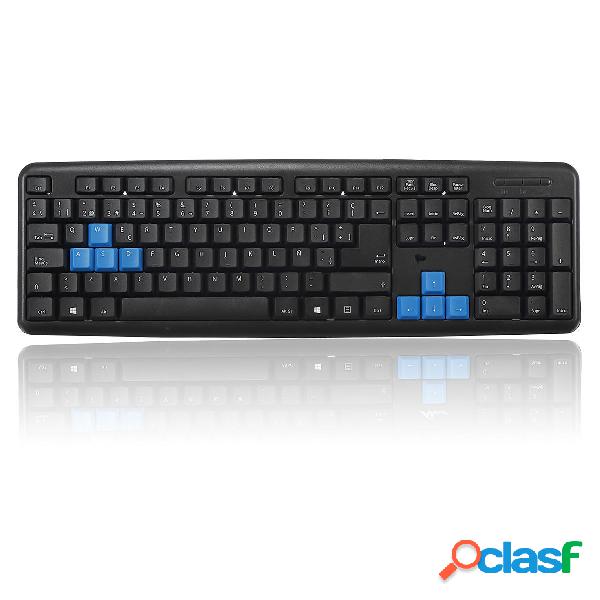 104 tasti Tastiera a spina impermeabile ultrasottile per PC