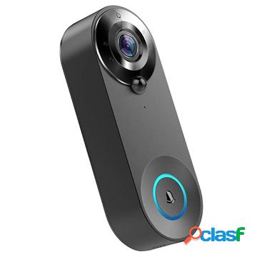 1080p WiFi Smart Doorbell with Night Vision W3 - Black