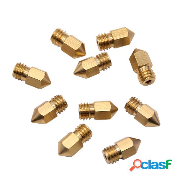 10PCS MK8 Ugello in ottone 0.3/0.4/0.5/0.6/0.8MM 1.75MM MK8