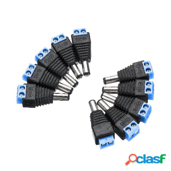 10Pcs Telecamere CCTV 2.1mm x 5.5mm Maschio Adattatore presa